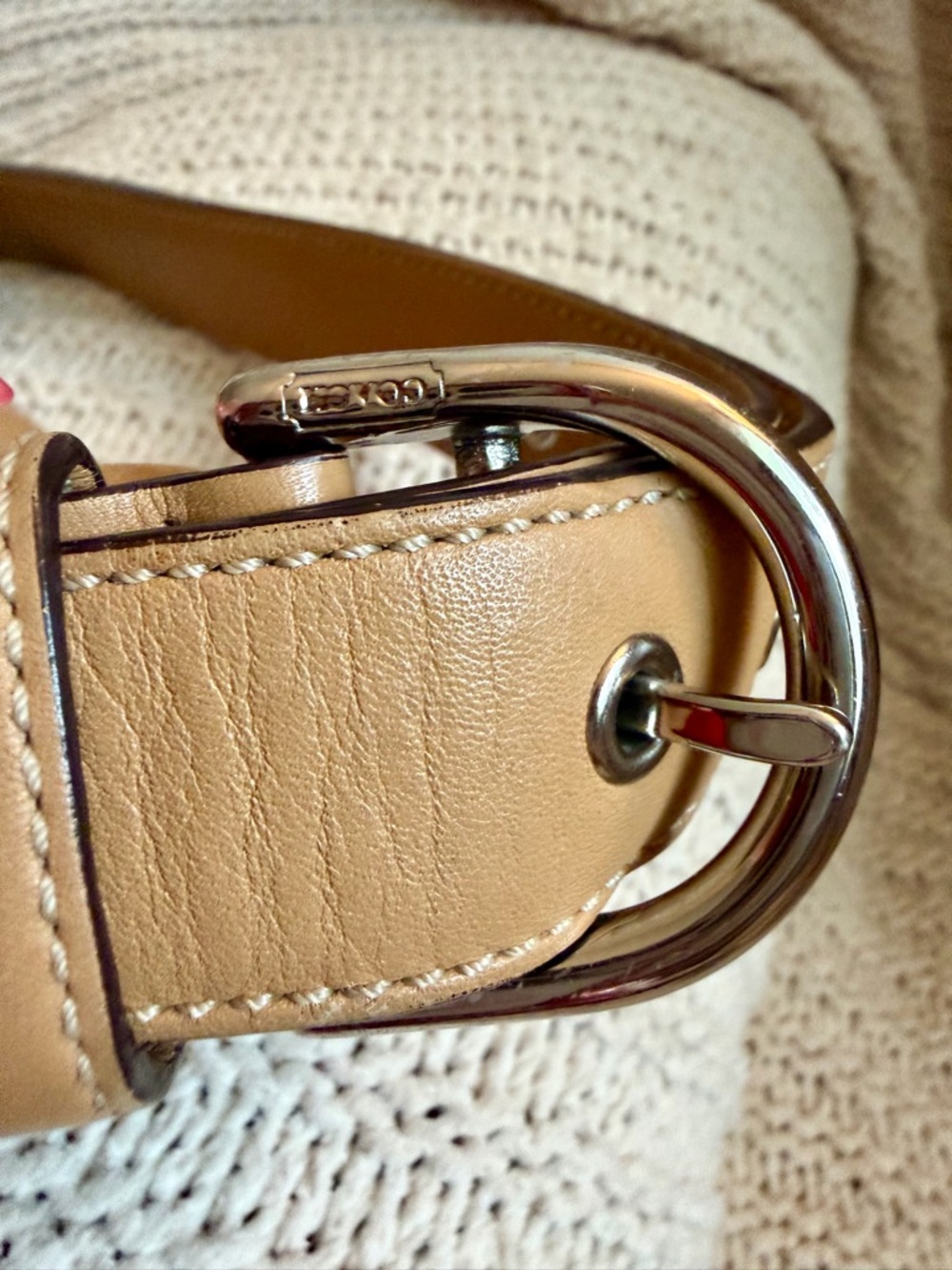 Y2K Coach SoHo Hobo Bag L04D-9480 Camel Leather Buckle Flap Shoulder/Crossbody - Picture 11 of 15